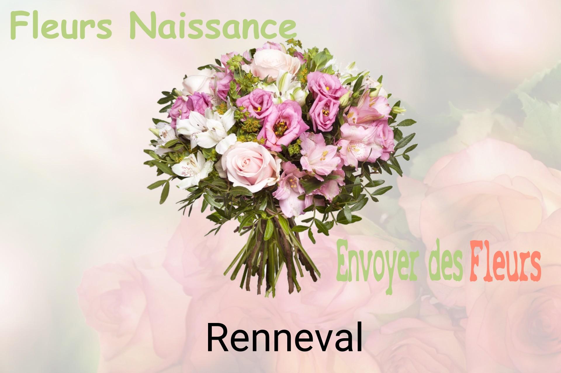 Bouquet de fleurs de naissance livré à Renneval